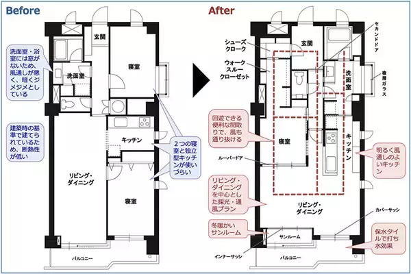 「築30年超でも快適！ 築古マンションは「通風・断熱リノベ」で格段に暮らしやすくなる」の画像