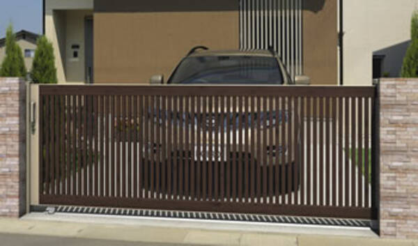 三協立山 車庫前用の引戸門扉 ラグード 発売 14年5月2日 エキサイトニュース