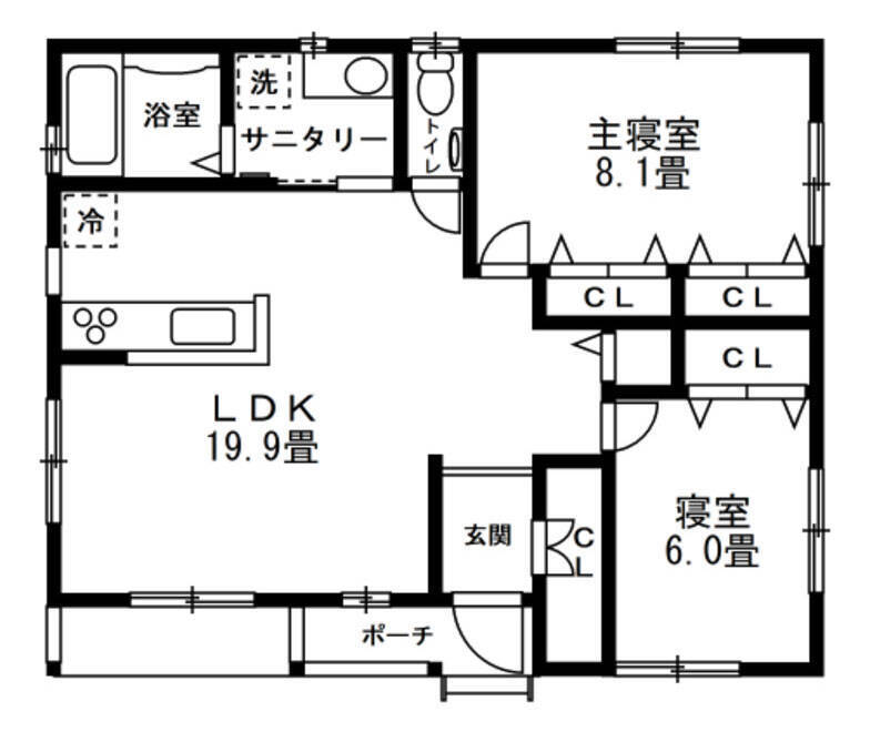 【76平米コンパクト平屋】アメリカンハウス調の”無駄なし間取り”で子育て＆愛犬との暮らしを快適に。実家の隣、親ともつながる日常　埼玉県・行田市