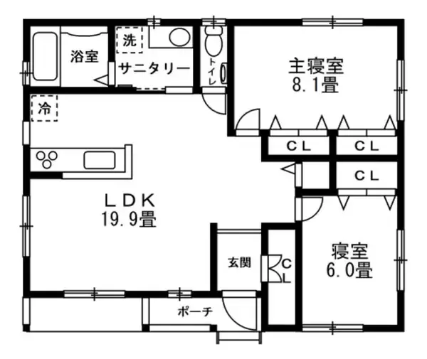 「【76平米コンパクト平屋】アメリカンハウス調の”無駄なし間取り”で子育て＆愛犬との暮らしを快適に。実家の隣、親ともつながる日常　埼玉県・行田市」の画像