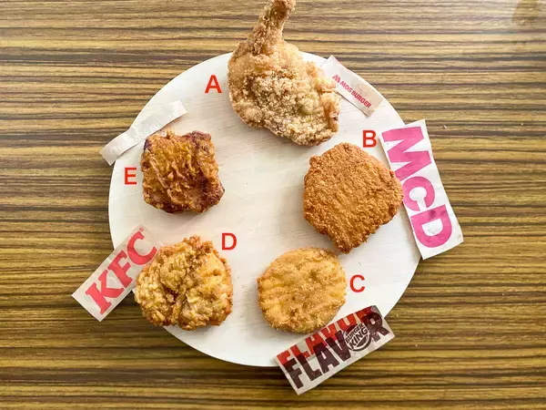 「【クイズ】マクドナルドの「シャカチキ」はどれ？ 形や衣で推理しよう！」の画像