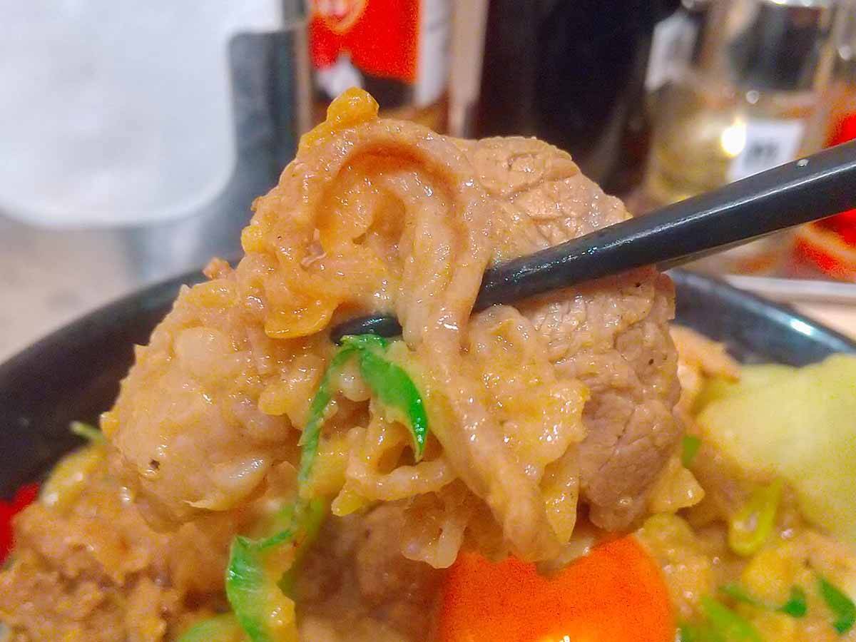 ニンニク8倍の最強丼！『すた丼屋』の「無双とんこつ牛ホルすた丼」を食べてみた