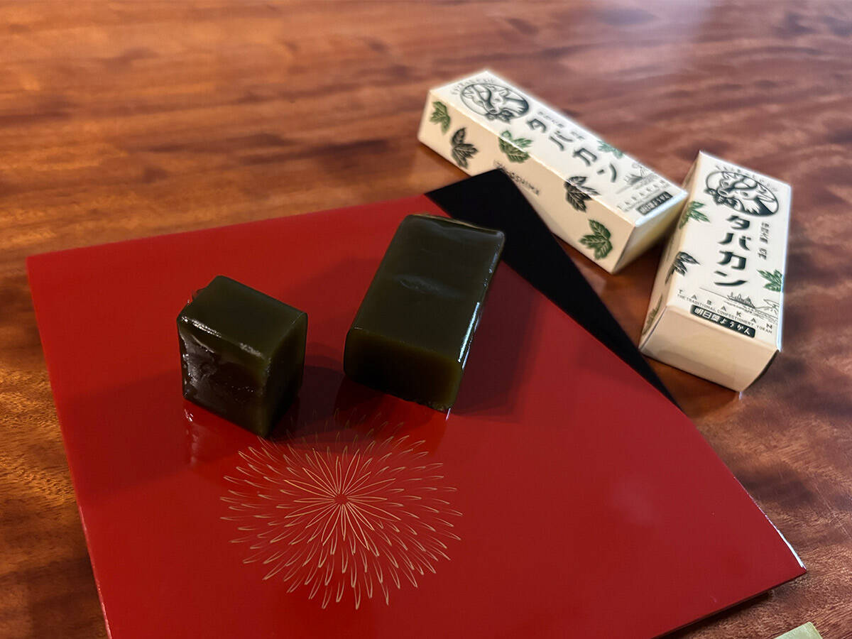 伊豆大島の新定番みやげ「タバカン」。明日葉の羊羹はなぜ生まれたのか