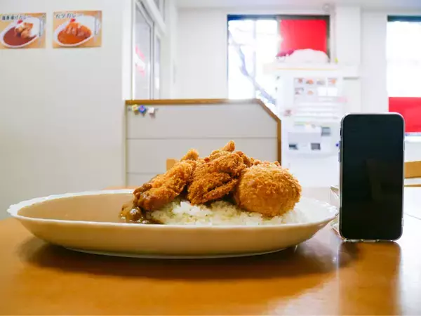 「総重量1.8kg！ 『ジャン・カレー 末広町店』の「アゲアゲカレー」を食べてきた」の画像