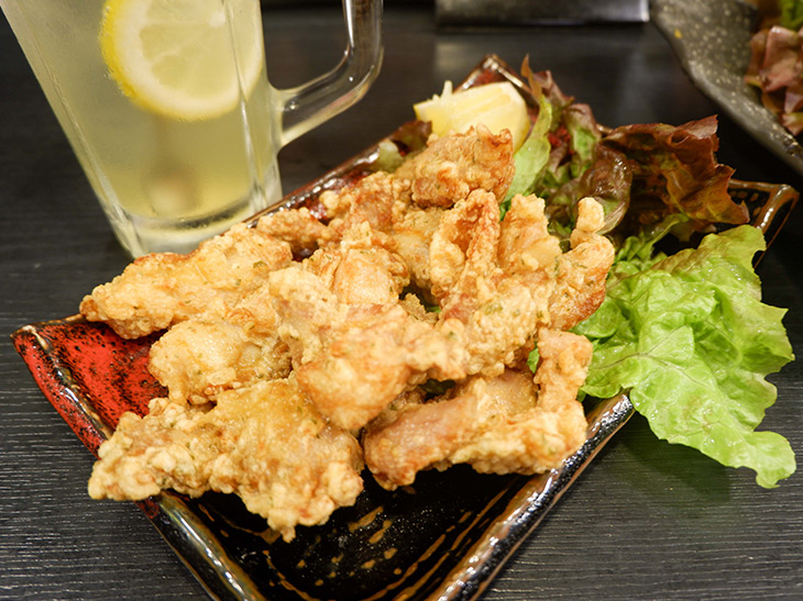 塩加減絶妙 スパイシーな塩ざんぎ