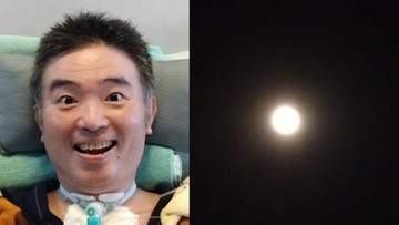 【ALS闘病】声優・津久井教生さん　妻が撮影した“輝く満月”を公開 「なんだかご利益がありそう」珍しい“フラワームーン×ブルームーン”に感謝【ニャンちゅう】
