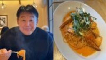 【 花田虎上 】　渡り蟹の大盛りパスタを満喫　「メニューに大盛りがあると頼まないと失礼かなぁと…」　ランチのイタリアンで