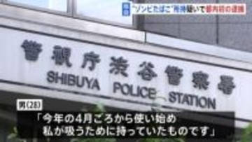 【独自】“ゾンビたばこ”「エトミデート」を所持か　男（28）を逮捕　容疑認める　医薬品医療機器法違反の疑い　都内で初の逮捕者　警視庁