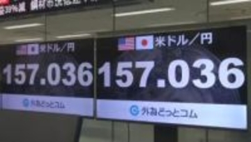 【速報】円相場1ドル=157円台に　高市総理の円安ホクホク発言や米の「強いドル」　政策言及などで