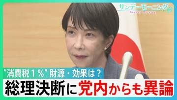 「飲食料品の消費税率2年間1%」総理の決断　財源は?効果は?　自民党内からも異論相次ぐ　まだ紆余曲折が・・【サンデーモーニング】