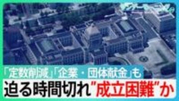 「定数削減」迫る時間切れで”成立困難”か　「企業・団体献金」も進まず…【サンデーモーニング】