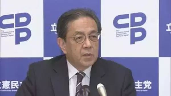 立憲・水岡代表　中道との合流判断「急ぐつもりない」