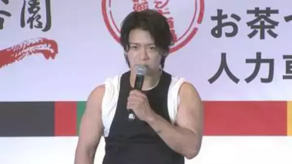 【マヂラブ野田クリスタル】鍛え上げられた肉体で人力車に挑戦〝私をこれまで作ってくれた永谷園のお茶づけとともに〟