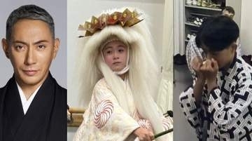 【 市川團十郎 】「二人がメインの旅巡業は初です!!」」長女・麗禾さん　長男・勸玄さんと親子3人で巡業稽古「明日初日です。ここ数日、ずっと稽古です」