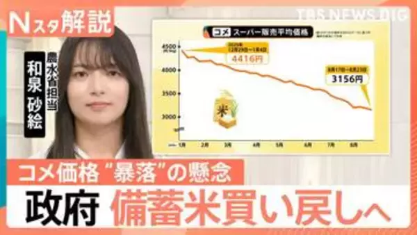 「焼け石に水」新米豊作で価格下落の懸念…なぜ今？政府が備蓄米21万トン買い戻す背景と今後の影響【Nスタ解説】
