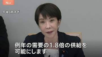 「例年の需要の1.8倍の供給を可能に」高市総理　石油元売りから原料直接供給でシンナーなど安定供給へ　中東情勢めぐる閣僚会議