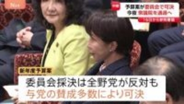 “全野党が反対”のなか…新年度予算案が衆院予算委で可決　自民・維新が数の力で圧倒、今夜衆院通過へ　予算案の年度内成立へ望みつなぐ