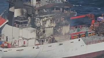 黒海で再び民間の船舶が炎上 乗組員7人行方不明「無人機による攻撃」 2日前にも11人が行方不明に