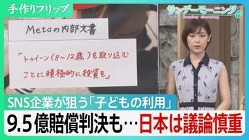 SNSで「醜形恐怖症」発症も　メタ社も狙う「子どものSNS利用」にEU規制　3歳未満は全面禁止…日本は「不登校児の居場所」配慮で慎重議論【サンデーモーニング】