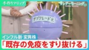 「既存の免疫をすり抜ける」感染拡大のインフルエンザ 背景に新･変異株「サブクレードK」　過去10年間で最大規模の流行予測も【サンデーモーニング】