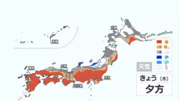 【きょう12日の天気】北陸から北の日本海側で雪や雨に　関東や東海、西日本は広く日差し　週末は全国的に気温↑で4月並みの暖かさに