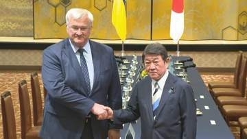 茂木外務大臣がウクライナ外相と会談　支援・対ロ制裁の継続を伝達　キーウの大修道院の修復を支援へ