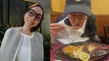 【 加藤綾菜 】83歳の夫・加藤茶が〝厚切りステーキ完食！ペロリ〟写真公開　「100才までステーキたべに行こうね！」〝秋服爆買い〟も「カトちゃんが幸せならよいです 笑」