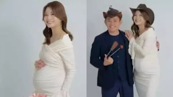 【 蜂谷晏海 】第二子にして初の「マタニティフォト」　白＆黒のドレス2着にフォロワー祝福「どっちもお似合い」