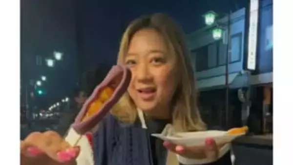 【 美奈子 】　老舗団子店「伊勢屋」を満喫「美味しかったあああ〜」と絶賛