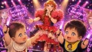 【 中川翔子 】ライブに「双子が観にきてくれた」「夢叶って不思議」〝状況が「推しの子」みたい〟イメージ画をAI生成