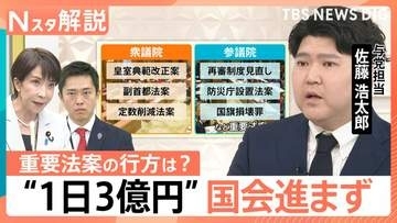 “1日3億円”の国会審議がストップ…正常化はいつ？野党猛反発の背景と今後の重要法案の行方【Nスタ解説】