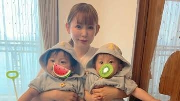 【 中川翔子 】　双子育児の〝リアルなハプニング〟に奮闘　「朝からお風呂にはいる大事件」も　「大変だけど本当かわいい、双子で良かった！」