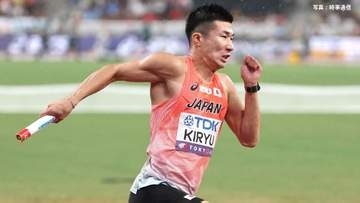男子4×100mリレー 38秒71で組1位、オーバーハンドで3走桐生からアンカー小池のバトンリレーで逆転 2大会ぶりのアジア王者へ【アジア大会】
