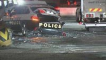 千葉県市川大橋で8件の衝突事故　現場で事故処理中のパトカーも追突される　けが人なし 「橋の上は凍結しやすいので対策を」 千葉県警