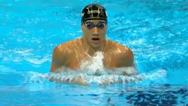男子200m平泳ぎ、17歳・大橋信が世界新記録の2分04秒83で金メダル　今大会2冠達成【アジア大会】