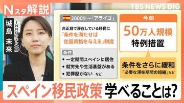 スペイン 非正規移民50万人受け入れ「少子高齢化」「地方の過疎化」対策、日本が学べることは？【Nスタ解説】
