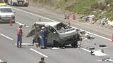 「「道路に投げ出され意識がない」東北道で事故　貨物自動車が大破し2人搬送 運転手が心肺停止　鹿沼－宇都宮インター間で通行止め」の画像1