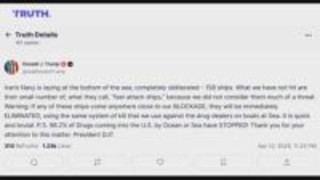 【速報】トランプ大統領「封鎖エリアに近づけば即座に排除」イラン軍の艦船に警告