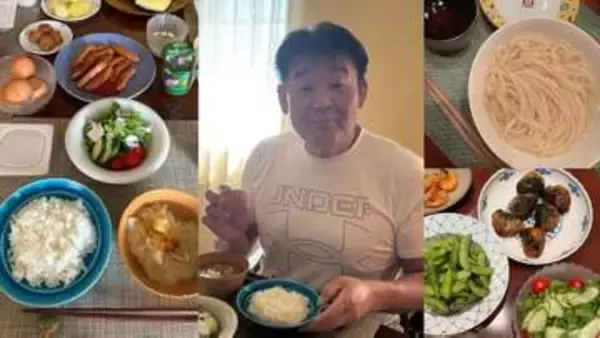 【 花田虎上 】　大きなお茶碗の「卵かけご飯」や「水沢うどん」豪華な朝食＆夕食を公開　元横綱らしいパワフルな朝夕の食卓にファンほっこり