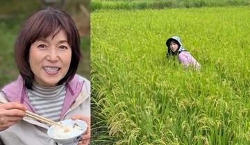 【 磯野貴理子 】自身の田んぼを手入れ「今のところ稲は順調に育ってます　来月はいよいよ稲刈り！」
