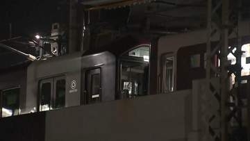 近鉄京都線 きょうも始発から一部区間で運転見合わせ　未明に車両の移動作業も　脱線事故の影響続く