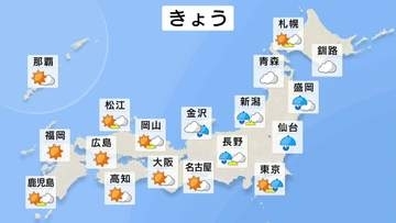 きょう（26日）活発な梅雨前線の影響で北陸・東北は梅雨末期の大雨のおそれ　東日本と西日本は大気の状態が不安定　山沿い中心に急な雷雨に注意必要