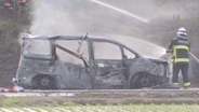 栃木・宇都宮市で車両火災　焼け跡から身元不明の遺体見つかる