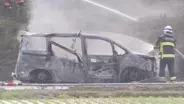 栃木・宇都宮市で車両火災　焼け跡から身元不明の遺体見つかる