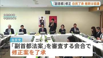 「副首都構想」自民会合で修正案了承　“大阪都構想”念頭に住民投票めぐる規定削除など
