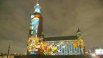 ノーベルウィーク始まる　ストックホルムは祝賀ムード　去年平和賞の日本被団協のライトアップも