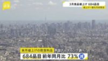 3月の値上げ684品目…菓子類など価格据え置き、量減らす“減量値上げ”も