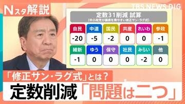 自民・維新・国民が定数「比例31減」で正式合意も…党利党略の裏側とベテラン記者が指摘する“2つの問題点”【Nスタ解説】