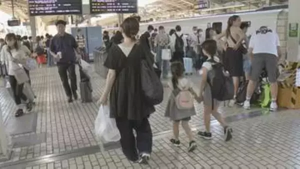 お盆期間の東海道新幹線は2年連続で利用過去最多　東北方面も新幹線は好調　インバウンドなど観光需要全体が強く影響か