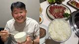 「【 花田虎上 】　焼肉を堪能　「たん塩　はらみ、ライス大」「久しぶりの山盛りのご飯」　家族で幸せいっぱいの夕食」の画像1
